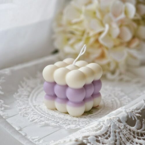 极速Multi Style Bubble Cube Candles Silicone Mold 3D Aromath