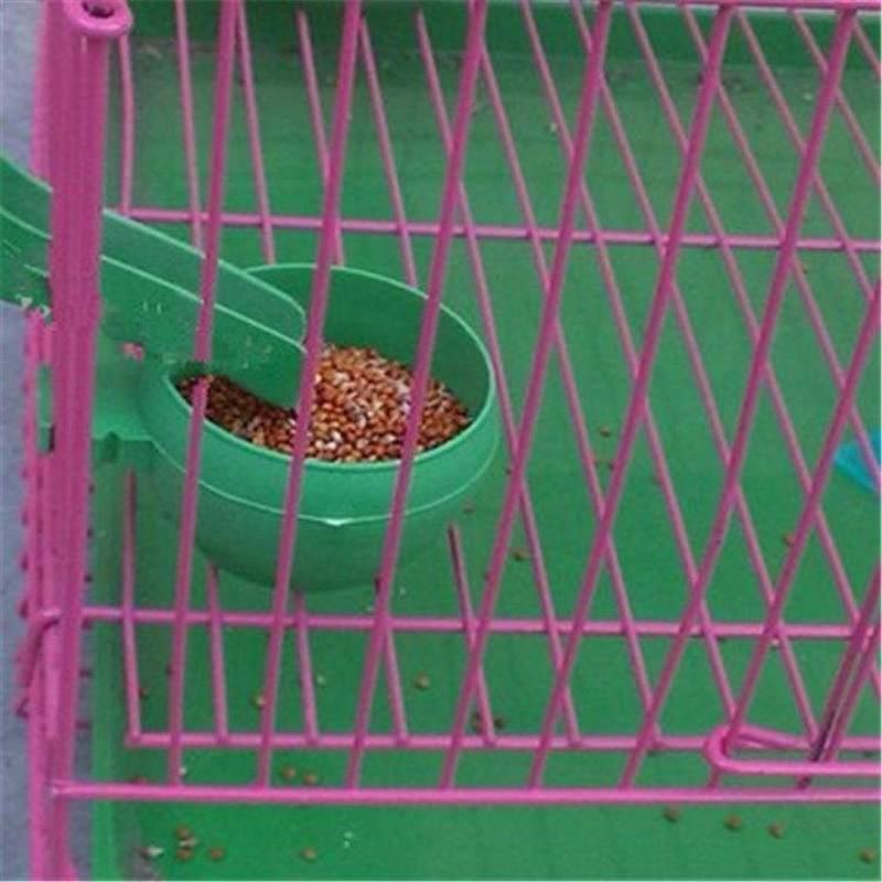 圆形鸟碗鸟食盒食碗食杯槽食缸鸟笼通用铁丝笼饲料盒鸟用品鸟用A