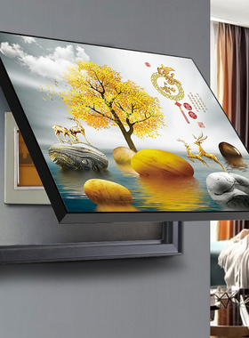 好货电表箱装饰画免打孔石来运转电闸盒配电箱挂画电源开关盒遮挡