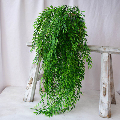 极速5 forks green Hanging Plant Artificial Plant Willow Wall