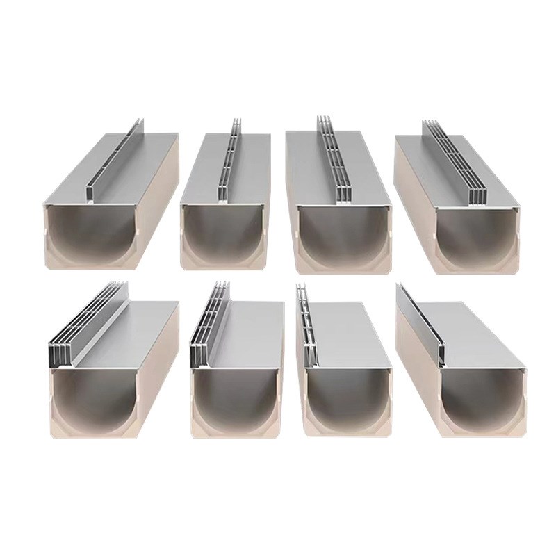 成品树脂排水沟u型l槽不锈钢线性盖板隙式水沟槽 厂家量大价优