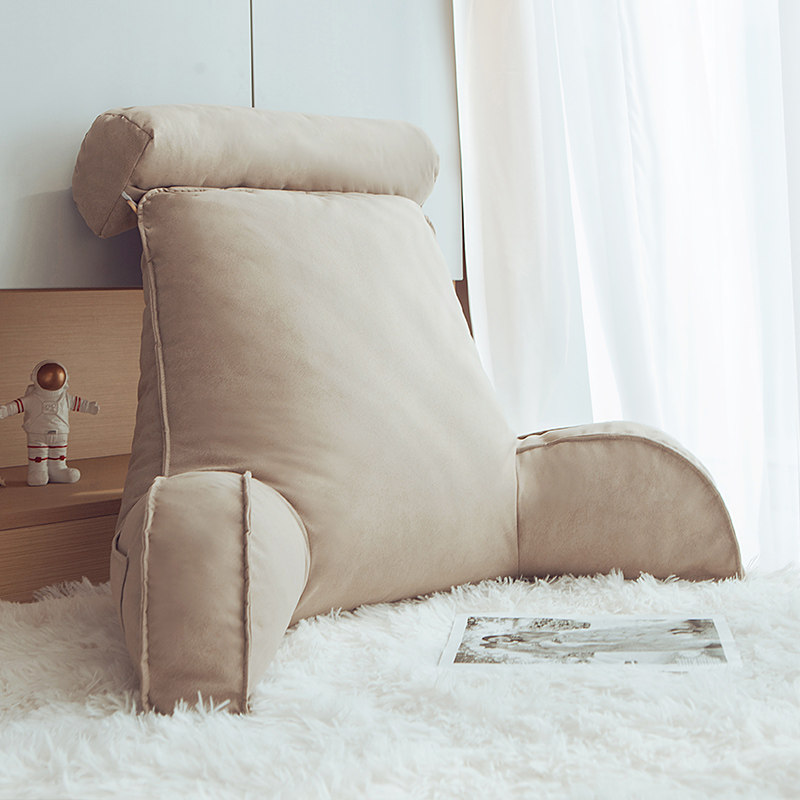 宿舍靠枕床头靠垫大靠背抱枕简约看书科技布护腰玩手机床上靠背垫