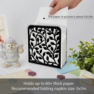金属现代叶枝剪出纸巾架桌面餐巾架餐桌纸巾架装饰纸巾盒