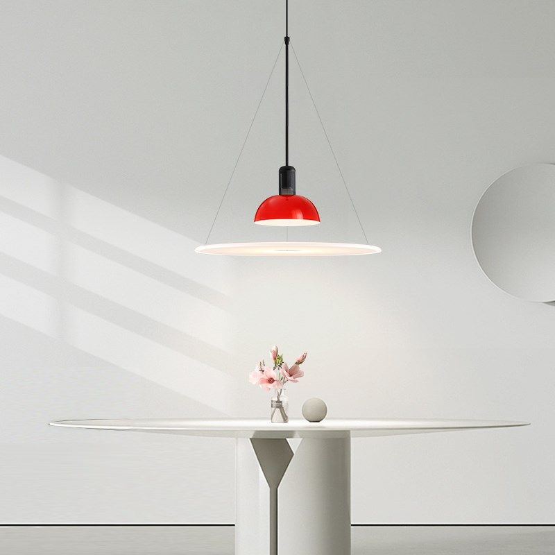 极简餐厅灯2025个性创意设计师客厅书房圆餐桌吊灯简约飞碟吊灯,家装灯饰光源,餐厅吊灯,淘宝优惠券,粉丝福利购,淘宝优惠卷