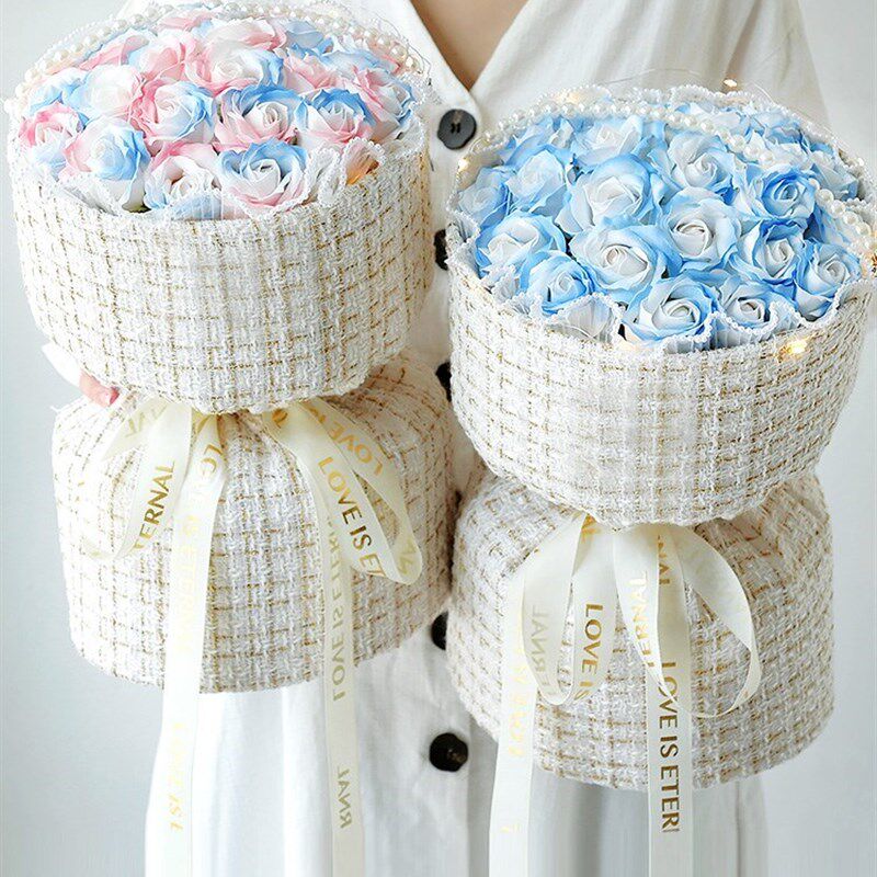 香皂花束玫瑰永生花高级感闺蜜走心的生日礼物送女朋友女生女孩子