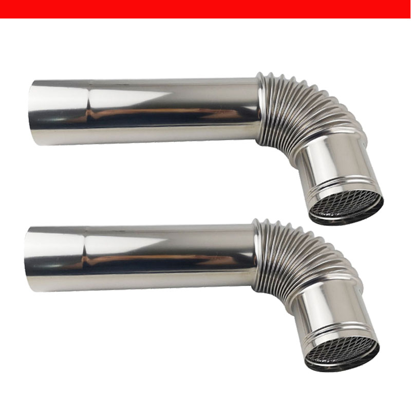 热水器排烟管不锈钢户外出墙管防雨防风弯管带网尾管排气管风管