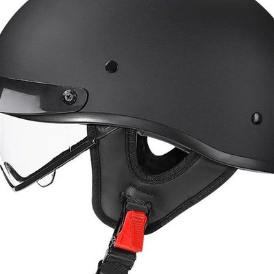 3C认证哈雷超轻摩托车头盔男女半盔瓢盔夏季机车巡航四季安全帽