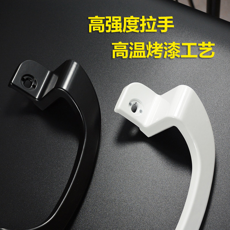 铝合金移门小拉手塑钢明装拉手厨房中空玻璃阳台推拉把手黑色拉手