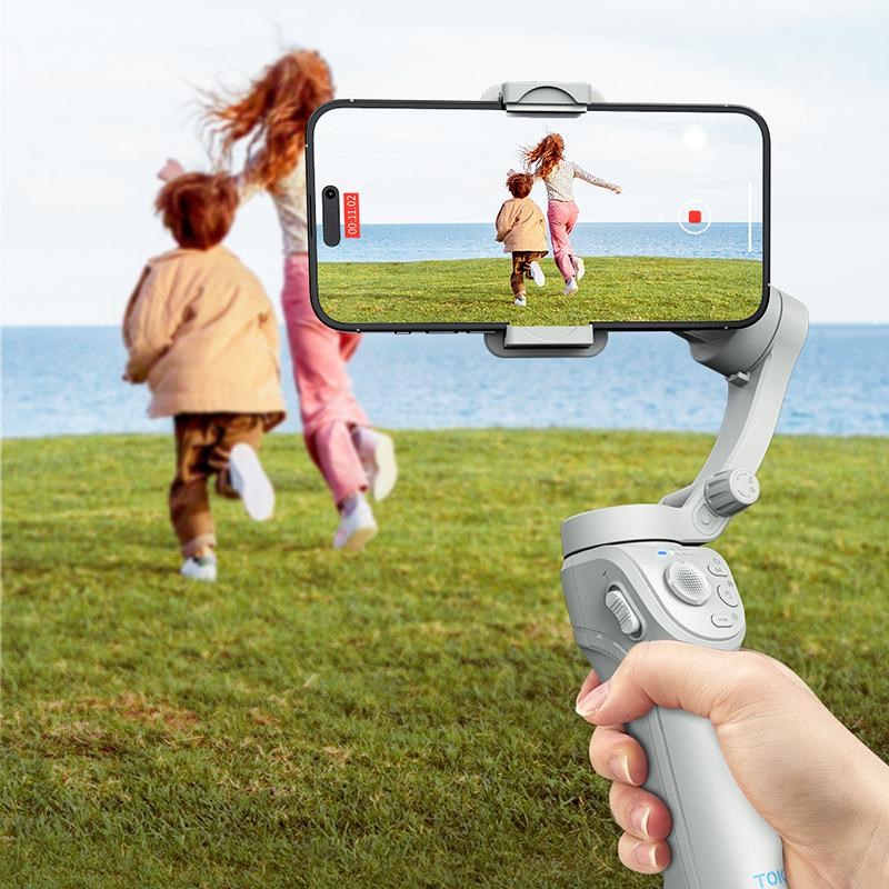 新款手机三轴稳定n器人脸跟踪防抖自拍杆手持云台跟拍智能支架