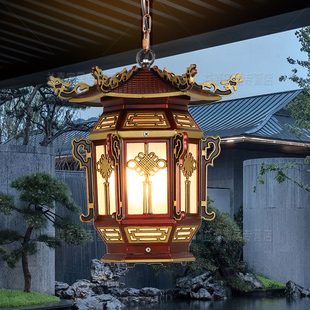 厚料户外吊灯大门过道门厅阳台超亮庭院灯室外防水凉亭阳光房灯具