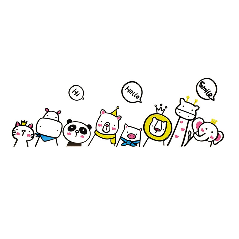 网红儿童房间布置玩具区装饰男女孩床G头卧室贴纸画背景墙布置改