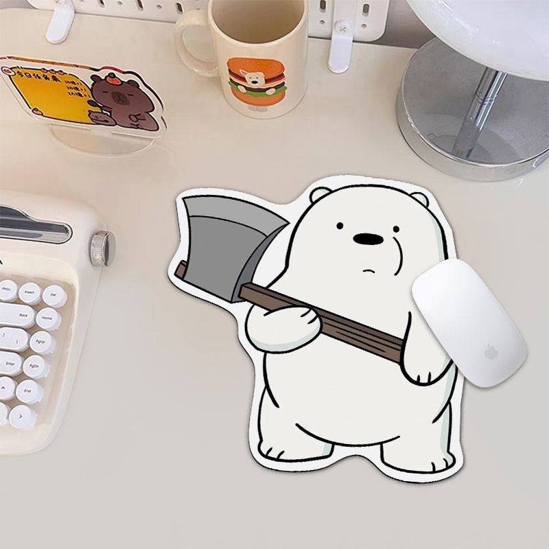 咱们裸熊可爱北极熊表情包鼠标垫防滑高颜值办公游戏异形桌垫加厚,电脑硬件/显示器/电脑周边,鼠标垫/贴/腕垫,淘宝优惠券,粉丝福利购,淘宝优惠卷
