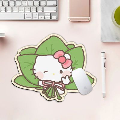 创意kitty猫异形小号鼠标垫便携办公室防滑书桌垫耐磨通用滑鼠垫