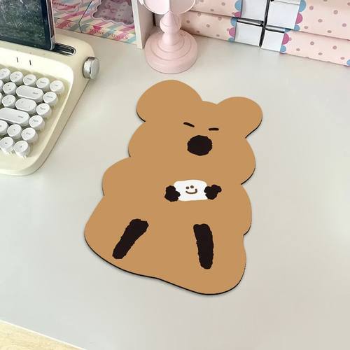 柿子椒熊鼠标垫笔记本便携滑鼠垫