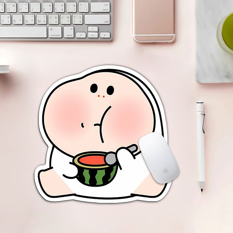 三尺童子卡通异形鼠标垫小号便携办公室高颜值女生桌面装饰桌垫