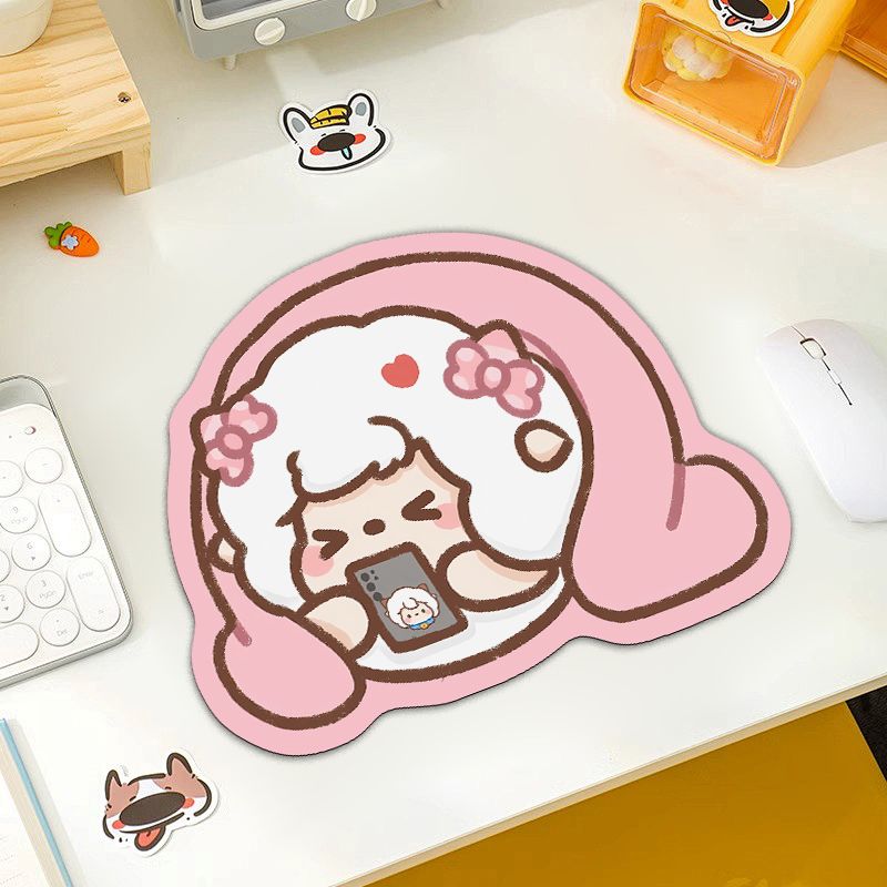 喜羊羊异形防滑鼠标垫护腕垫办公室桌垫笔记本电脑键盘垫防水耐脏