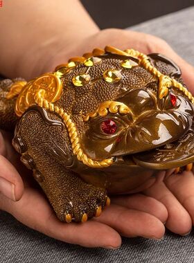 变色茶宠金蟾高档茶桌茶