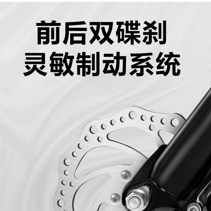 山地车26寸减震自行车21速软尾山地自行车折叠自行车一体轮折叠车