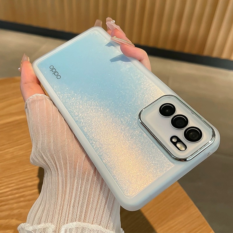 适用oppo磨砂Reno14手机壳新款边框超薄防摔reno13pro透明12软11硅胶reno个性10简约9带镜头膜全包保护套男女