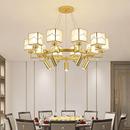 新中式 饭店包厢吊灯酒店宴会厅茶室灯具火锅店餐饮包间带射灯吊灯