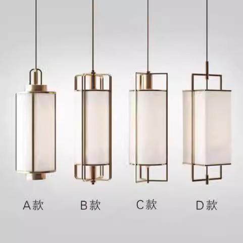 雷朗灯饰新中式床头单头餐厅吊灯酒店客房书房客厅前台灯具吊灯