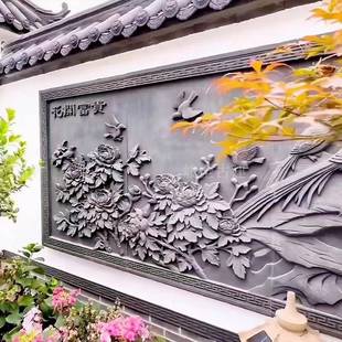 仿古24孝墙壁系列大幅砖雕古建筑中式 饰挂件 影壁照壁围墙背景墙装