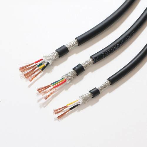 高柔性屏蔽拖链电缆TRVVP2/3/4/5/6/8/10-30芯0.3平方耐弯折