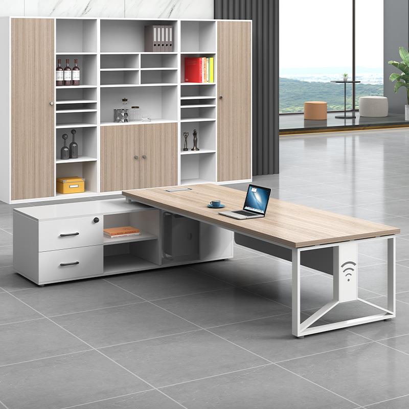 老板桌办公桌总裁桌椅组合简约现代家具单人总经理主管桌子办公室