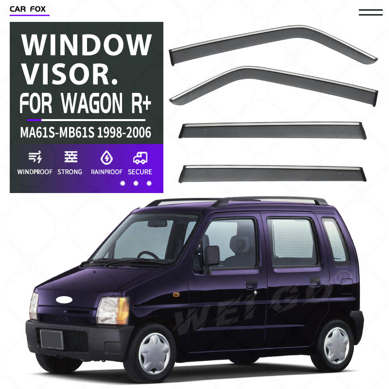 适用于雪佛兰Chevrolet Wagon R+Window visor车窗晴雨挡雨遮阳板