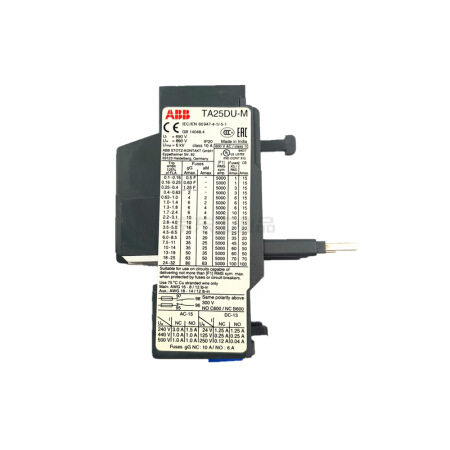 ABBTA热过载继电器TA25DU-4.0M整定电流2.8-4A
