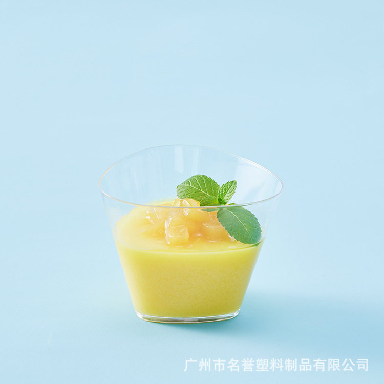 厂家供应高温塑料甜品杯一次性果冻杯布丁杯加厚款带盖MY-8063