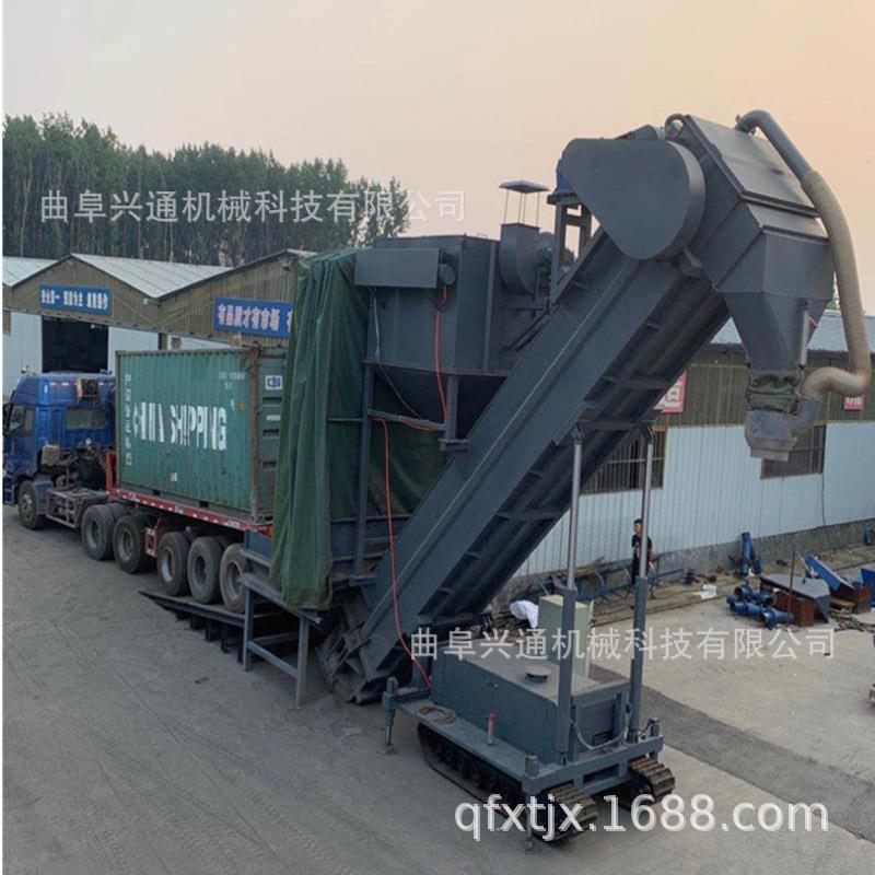 广西火车站集装箱散灰拆箱卸灰机铁运火车站集装箱卸灰机