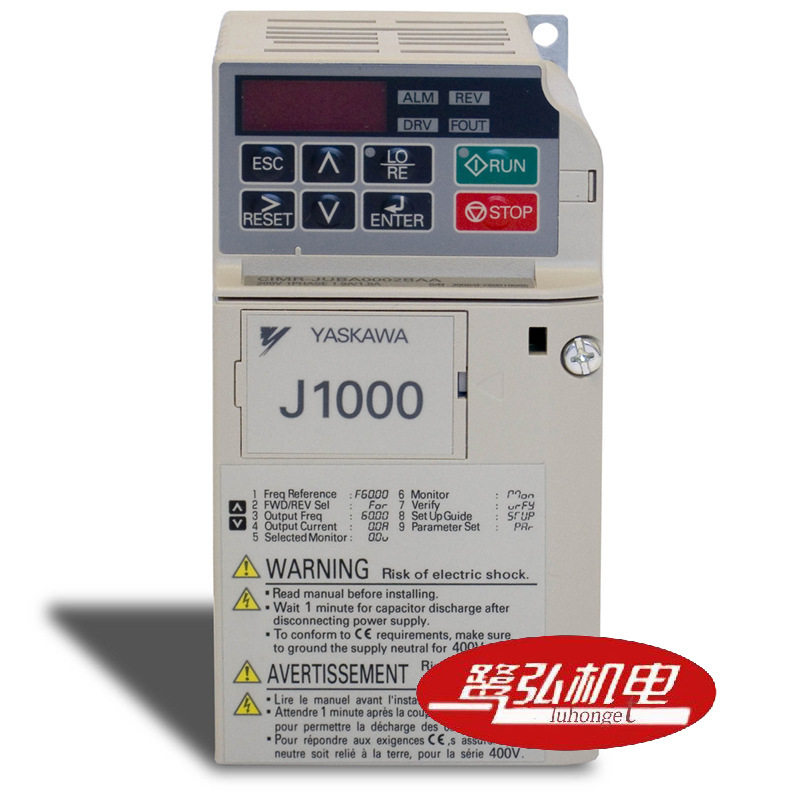 现货供应YASKAWA/安川J1000系列0.75KW变频器CIMR-JB2A0006BBA