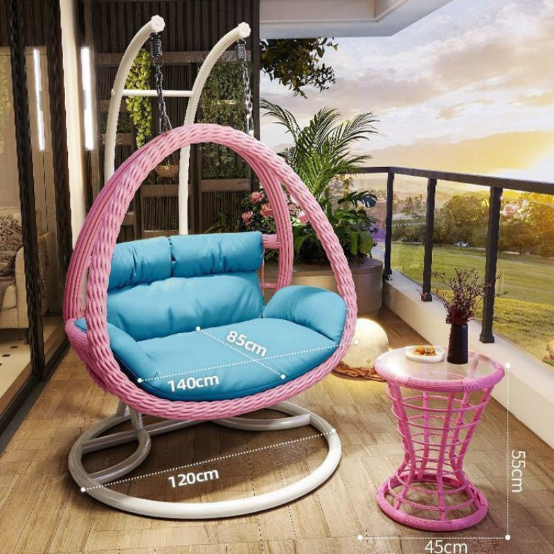 2026吊篮椅家用秋千鸟巢吊椅藤椅双人庭院摇椅室内吊椅客厅阳台吊