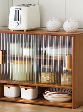 2026餐边柜子简易厨房橱柜靠墙家用组合碗柜多功能收纳餐具柜储物