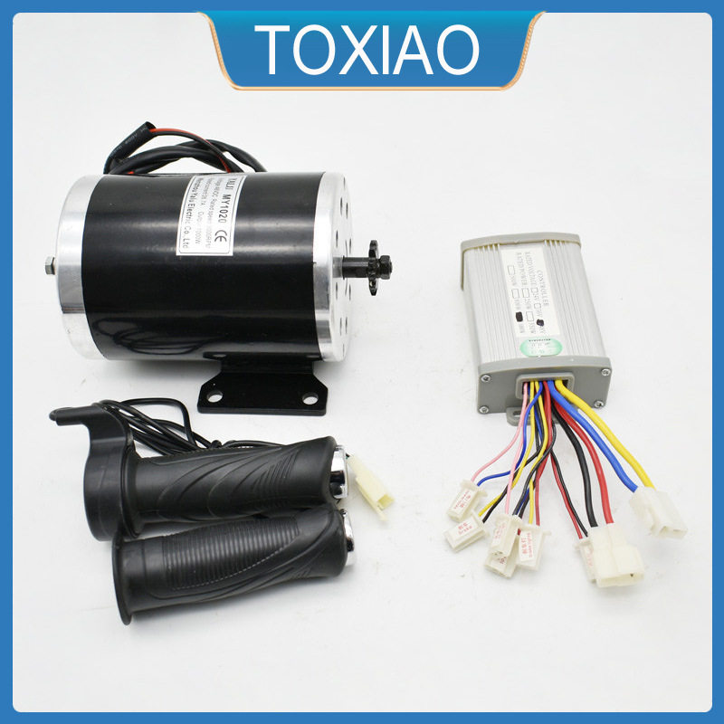 MY1020永磁有刷电机500W800W1000W控制器油门套件直流24V36V48V