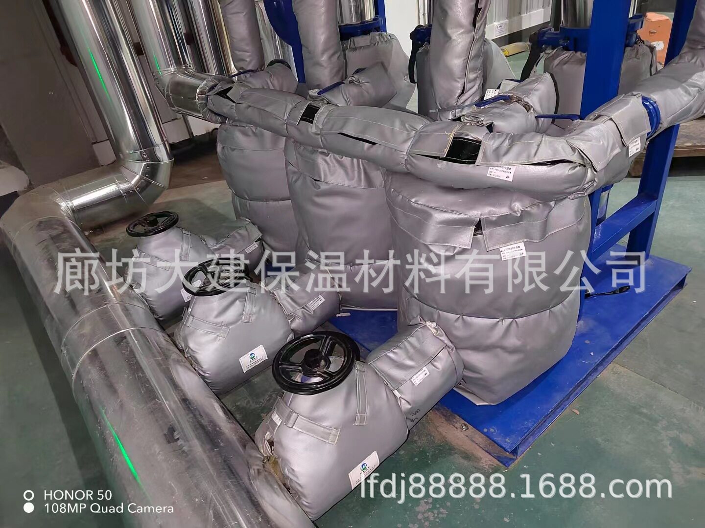 工业柔性可拆卸式保温套阀门保温衣管道保温套法兰保温衣保温套