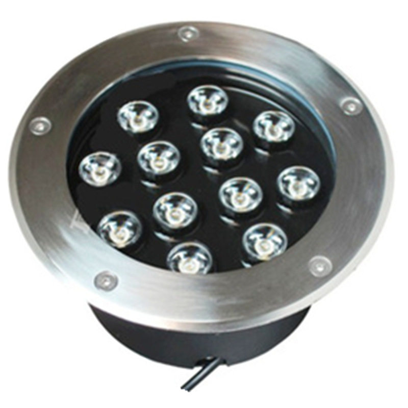 地埋灯9w12w 埋地灯304不锈钢面盖红黄蓝绿紫光IP67防水嵌入射灯