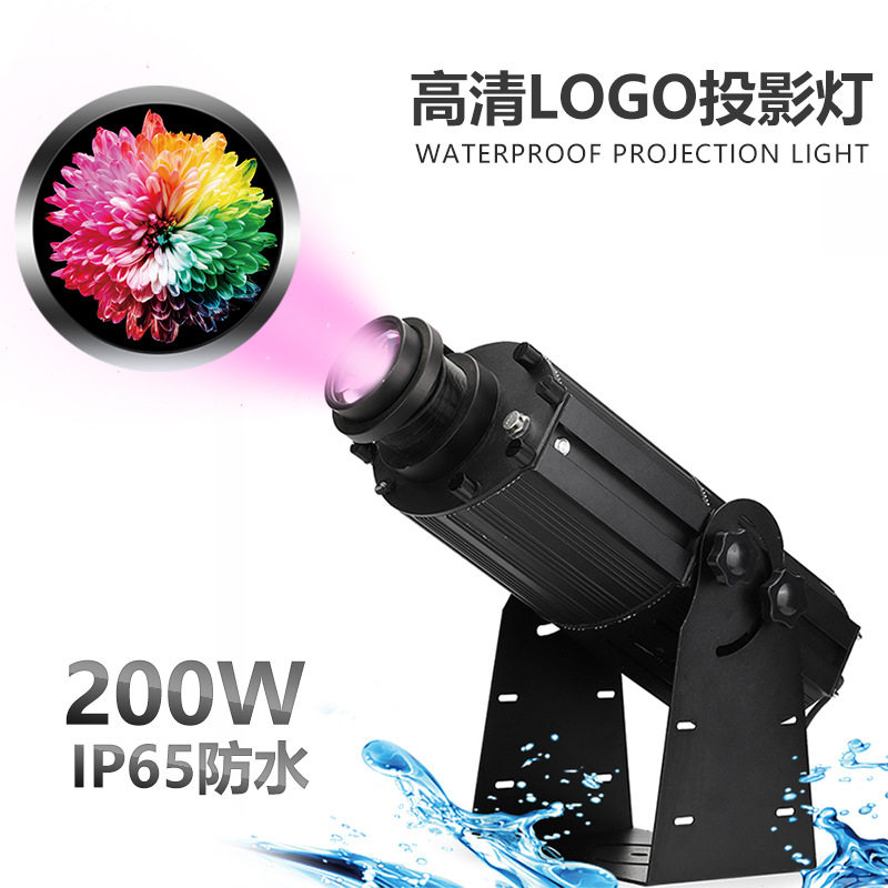 投影灯logo射灯地面旋转招牌图案门头户外防水led广告投射灯
