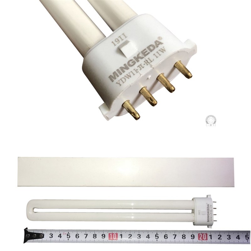 网红原装明可达护眼灯管mt001y台灯管11w13瓦18w25w4000k方四针u