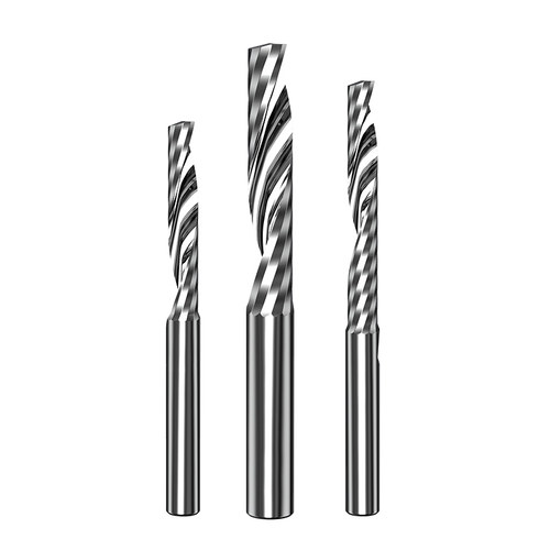 好货5A钨钢单刃铣刀铝用切割刀电脑广告雕刻机刀具螺旋刀6 8 10mm
