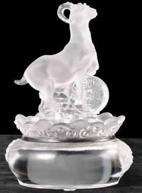 十二生肖羊摆件招财山羊家居摆设创意可爱客厅玄关酒柜装饰工艺品