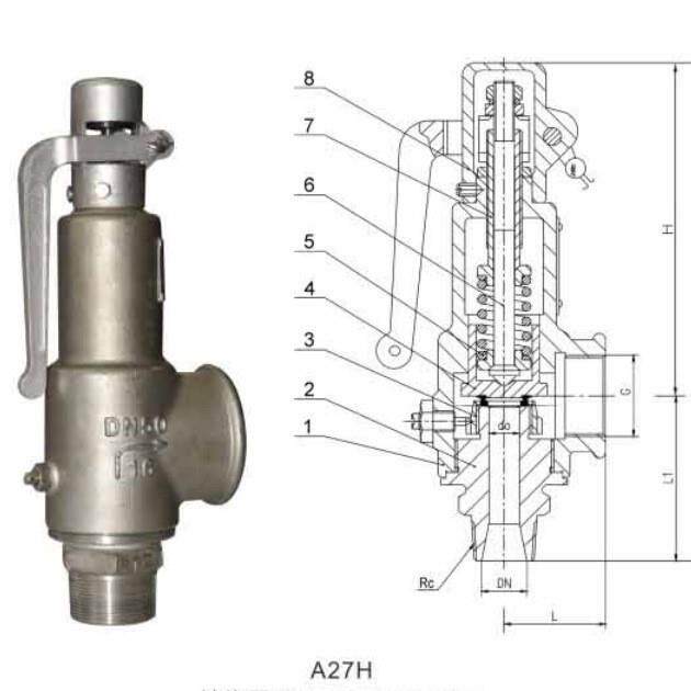 弹簧微启式安全阀超压保护装置厂家直供可选型