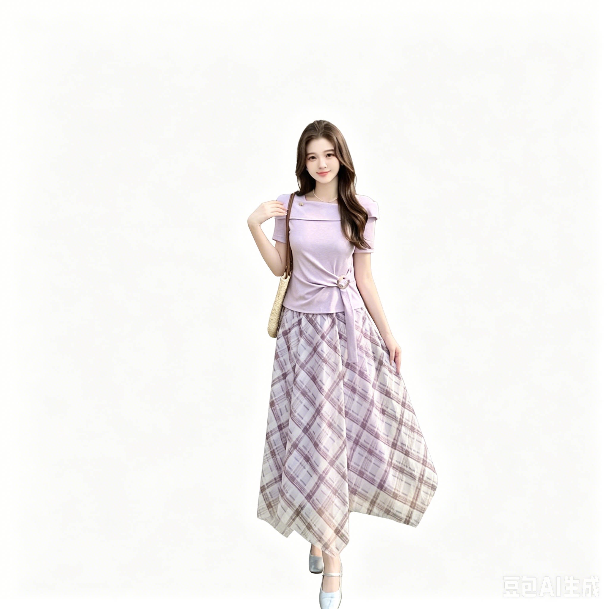 胖妹妹遮肚套裙大码修身显瘦夏女