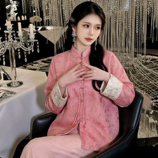 诗美【年后发】新中式国风新款提花短外套高端刺绣设计感上衣女