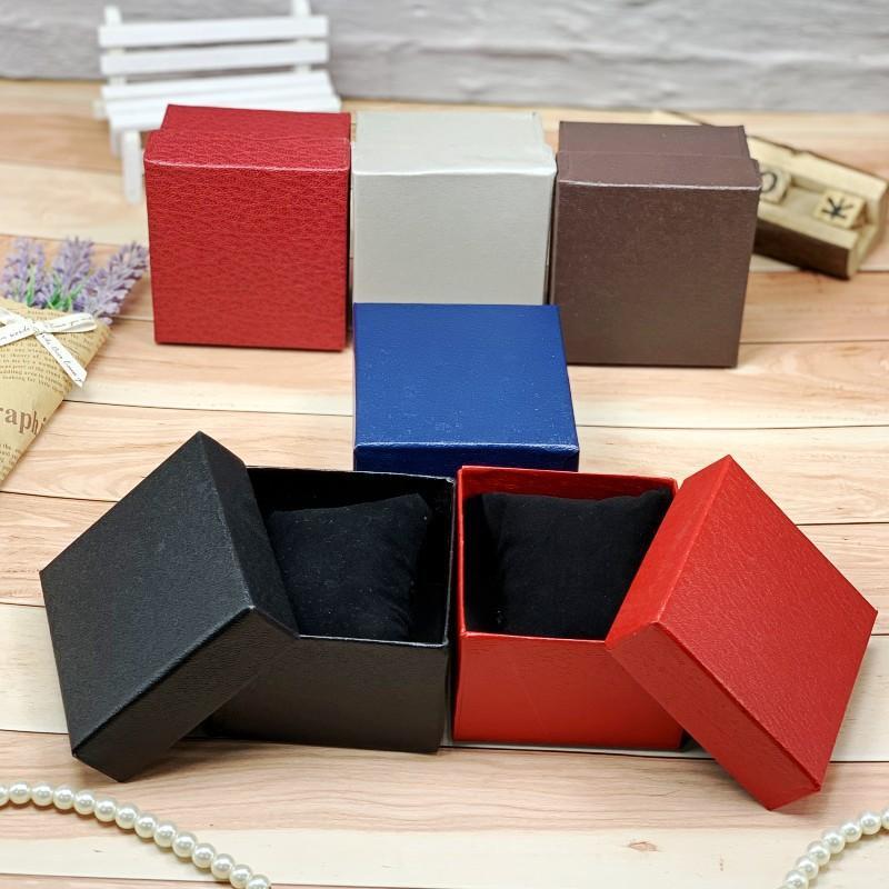 荔枝纹手表盒 高档仿皮手镯盒 手链项链盒子 包装盒烫印厂家爆款