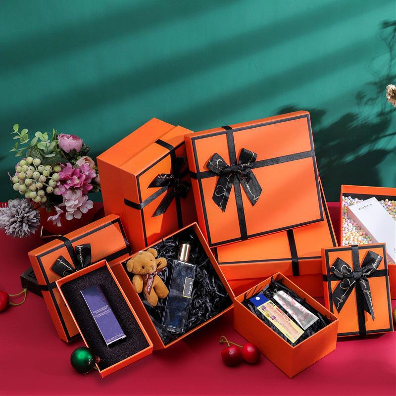 现货口红礼盒创意生日礼物盒化妆品包装盒唇釉膏香水小礼品盒爆款