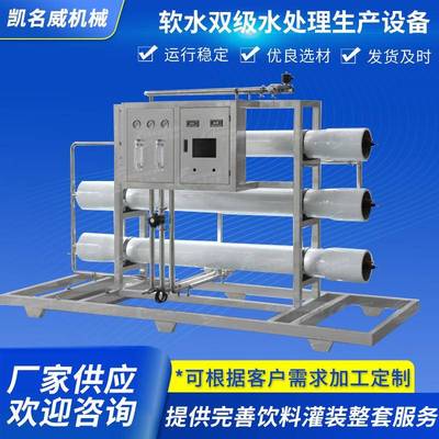 软水双级水处理生产设备软化水装置设备不锈钢全自动纯化水设备