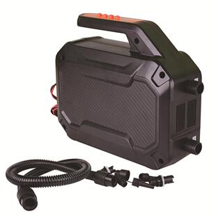 皮划艇冲锋舟便携式SUP电动打气泵12V橡皮船智能浆板自动充气泵