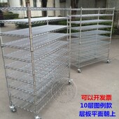 镀铬仓储储物货架展示架库房置物架自由组合可拆卸多层带轮多功能